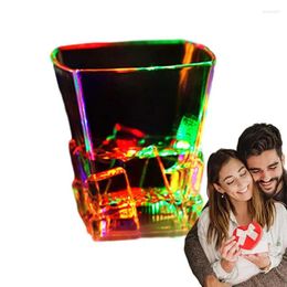 Wine Glasses Party LED Cups Glow In The Dark With Multiple Colors Easy To Hold Beer Odorless For Birthday Weddings Bars