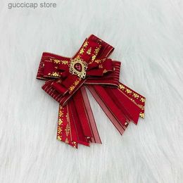 Bow Ties Original Lolita Bow Tie Brooch for Womens Fashionable Anime Shirt Dress Collar Flower Accessories Handmade Jewellery Luxury Gift Y240329