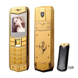 Luxury Mini Signature Cellphone Metal Body Magic Voice Changer Bluetooth Call Two Sim Cheap Mobile Phone Free Case Low Price