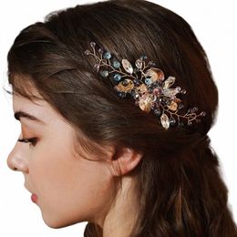 new Wedding Hair Accories Hair Clips Hairpin Crystal Bride Headdr for Women Faux Pearl Barrettes Hair Combs Decor Z4CL#