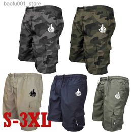 Men's Shorts Mens cargo shorts casual printed jogging shorts loose work casual cargo shorts and hiking shorts Q240329