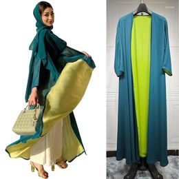 Ethnic Clothing Muslim Islamic Women Fashion Cardigan Kimono Sleeve Abaya Kaftan Arab Turkey Robe Dress Dubai Party Gown Middle East