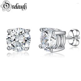 Stud Earrings Onelaugh 925 Sterling Silver Diamond For Women Total 1 0Ct D Colour GRA Mossanite Gem Wedding Jewelery Gift2224