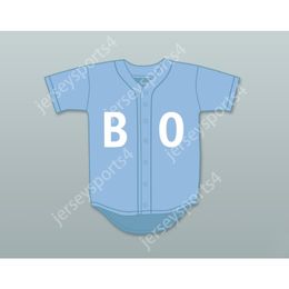 BASEKETBALL BO JACKSON BO LIGHT BLUE BASEBALL JERSEY SESAME STREET BASEBALL JERSEY Stitched Top