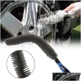 Brush Car Cleaner Washing Kits 60Cm Tyre Brushes Cleaning Tool Wheel Tyre Grille Engine Rim Cleans Tools Drop Delivery Automobiles Mot Otr8V