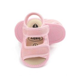 Sandals Summer Baby Shoes Newborn Boys Girls Soild Colour Breathable Anti-Slip Soft-sole Sandals Infant Toddler First Walkers 240329