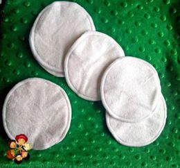 100 PCS 50 pairs Bamboo Reusable Breast Pads Nursing Waterproof Organic Plain Washable Pad2221075