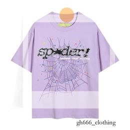 Mens T Shirts Poloshirt Shirt Sp5der Spider 555 Womens T-shirt Fashion Street Clothing Web Pattern Summer Sports Wear Designer Top European S-xl Brands 971