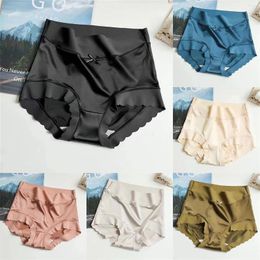 Women's Panties Womens Premium Satin Ice Silk High Waist Open BuPanties Underwear Set 100 Cotton Women Sexy