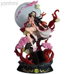 Anime Manga Demon Figures Kamado Nezuko Anction Figure GK Dolls 30cm Blood Demo Art Anime Figur Kawai Collect PVC Model Toys Gift 24329