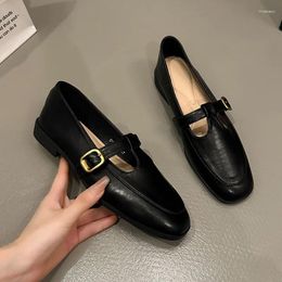 Casual Shoes Fashion Women Loafers Ballet Dance Slip On Cross Strap Black Beige Brown Flat Low Heels Autumn Spring Dress