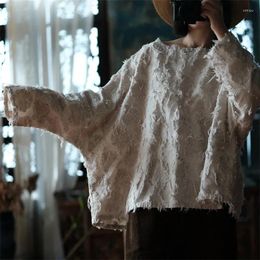 Women's Blouses Plus Size Casual Cotton Linen Women Blouse Womens Batwing Shirt 2024 Spring Autumn Blusas Lady Vintage Loose Tops And