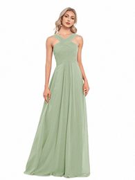 lucyinlove Elegant Chiff Green Formal Evening Dr 2024 Women Sexy Backl Wedding Party Bridesmaid Dr Floor-lenght Prom X9hC#
