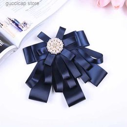 Bow Ties Stewardess professional collar flower waitress formal dress bow tie student work clothes shirt solid Colour bow tie Y240329