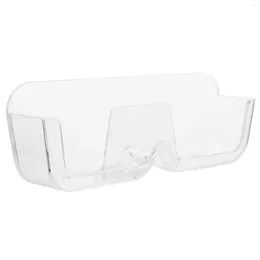 Decorative Plates Wall Nail-free Glasses Storage Box Wall-mounted Eyeglass Holder Case Display Rack Transparent Plastic Eyeglasses