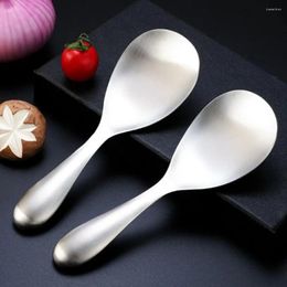 Spoons Large Size Stainless Steel Rice Spoon Tableware Rustproof Thicken Paddle Smooth Handle Deepen Serving Buffet