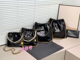 Tote bag trash shopping bag luxury Womens designer purses chain travel handbags totes Genuine Leather Crossbody bags Large, mdium, small, mini,4 sizes