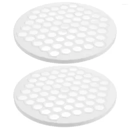 Baking Tools 2 Pcs Dumpling Making Mould Countertop Protectors Pelmeni Maker Kitchen Moulds Household Housewarming Gifts Plastic Quick