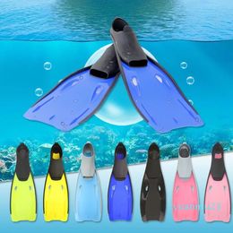 1 pair Youth Swimming Training Fins Adult Soft And Comfortable Diving Long Fins Outdoor Snorkelling Equipment Lightweight Swimming Shoes