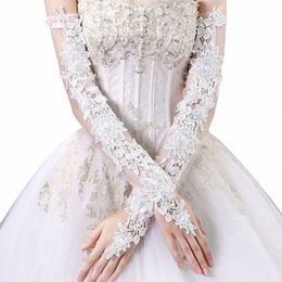 wedding gloves lace extensi thin secti taking pictures bride wedding dr gloves sun protecti travel hand sleeves 34je#