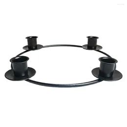 Candle Holders Aromatic Candlestick Ornament Wedding Decorations Black Sticks Holder Iron Xmas