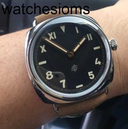 Panerass Luxury Fashion Wristwatches Watch Direct 47mm Rademir Series Pam00424 Manual Mechanical Men's Waterproof Designer Stainless Steel