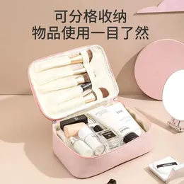 Storage Bags Toiletry Make Up Solid Color Korean Foldable Cosmetic Travel Pu Waterproof Large Capacity Toiletries