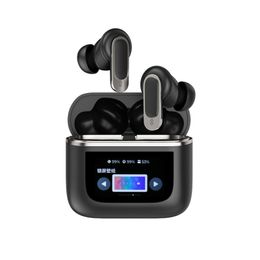 V8 tws earphones headphones Waterproof Digital Display LCD screen Touch Control In Ear Gaming noise cancelling tws earphones