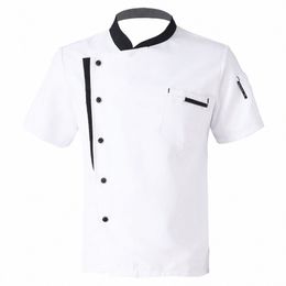 unisex Chef Jacket Mens Chef Jacket Restaurant Kitchen Chef Uniform Restaurant Hotel Kitchen Cooking Clothes Catering Shirt 41ve#