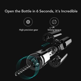 Huohou Automatic Red Wine Bottle Opener Electric Wine Opener Cap Stopper Fast Decanter Set Corkscrew Foil Cutter Cork Out Tool