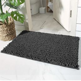 Bath Mats Nordic Style Non-Slip Absorbent Tufted Doormat Floor Carpet For Shower Room Toilet Bathroom Door Pad 40x60cm