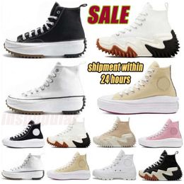 Designer -Leinwandschuhe Dicke untere Plattform Männer Frauen Casual Schuhe Redens klassische Schwarz -Weiß -hohe Top -Top -bequemen Sneakers Herzen Herzen