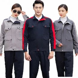 cott work clothing factory workshop repairman working uniforms mechanical electrical welding suit multi pocket worker Coverall c07m#