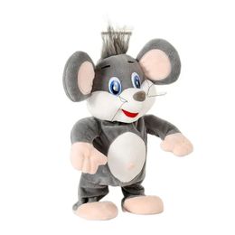 Robot Mouse Toys Electronic Plush Dancing Sing Song Interactive Myse Funny Music Pet dla dzieci Prezent urodzinowy 240318