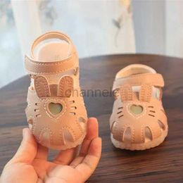 Sandals Sandalias Shoes for Girls Cute Girl Sandals Summer New Soft Sole Baby Walking Shoes Sweet Princess Shoe Infant Baby Shoes 240329