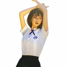 chinese Student Women Sailor Suit Pleated Skirt Short/Lg Sleeve School Clothes High School Seifuku Girl Uniform JK Uniforms z8wt#