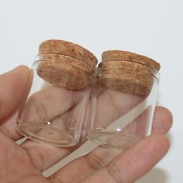 Storage Bottles 24 Pcs/lot 25 30 40mm 15ml Small Glass Bottle Test Tube With Cork Stopper Jars Vials DIY Wedding Gift Decorative