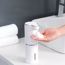 Liquid Soap Dispenser Automatic Foam Dispensers Bathroom Smart Washing Hand Machine With USB Charging White High Quality ABS Material