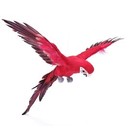 Artificial Parrots Bird Home Decor Simulation Birds Vividly Parrots Garden Cute Outdoor Pond Decoration 240320