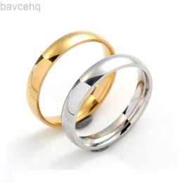 Wedding Rings Fashion 4mm Arc Smooth Titanium Steel No Fade Ring Exquisite Ring Jewellery Wedding Ring Engagement Jewellery Gift 24329