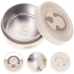 Dinnerware Soup Cup Thermal Lunch Box Travel Metal Container With Lid Pp Multi-function Holder