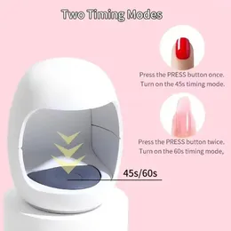 Nail Dryers Mini Dryer UV Lamp Manicure Machine Single Finger Polish Nails Tools With LED Tool Gel USB Ar A6A2