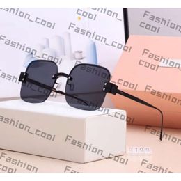 Designer Mui Mui Sunglasses for Women Mui Mui Top Muimui Eyeglasses Fashion Women Personality Letter M Frameless Half Frame Versatile Trendy Glasses 952