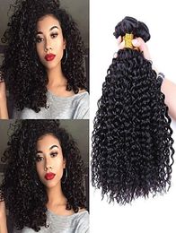 Brazilian 100 Human Hair Bundles Brazilian Virgin Hair Extensions 1 Piece 100g Brazilian Kinky Curly Remy Hair Weave2630875