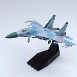 1/100 Su-27 Fighter Plane Model Alloy Die-casting Military Aircraft Models for Collections and Gift