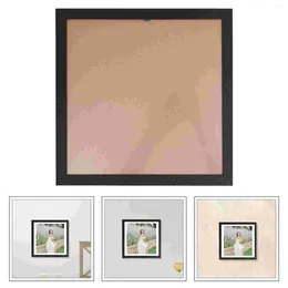 Frames Solid Wood Po Frame 6 Inches 10 12 Table Wall Hanging Wooden Creative Picture Square Decoration Mounted For Plant