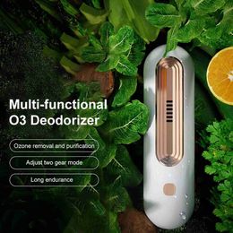 Air Purifiers New USB Air Purifier Kitchen Refrigerant Air Freshener Deodorant Ozone Disinfectant Deodorant for Food Pet Toilet Car UseY240329