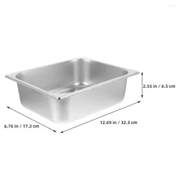 Mugs Stainless Steel Buffet Pan Large Capacity Food Container Party Kitchen
