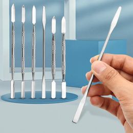 1pce/ Stainless Steel Dual Heads Makeup Toner Spatula Mixing Stick Foundation Cream Mixing Tool Cosmetic Make Up Tool