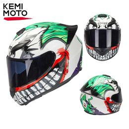 Motorcycle Helmets Motorcycle helmet Joker full face racing motorcycle off-road helmet flip adult motorcycle street travel riding Casco CapacetL204